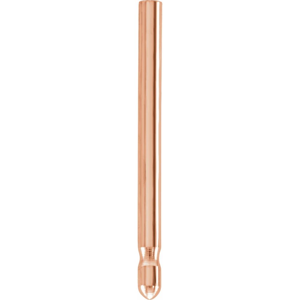 10K Rose .03"x.37" Standard Friction Earring Post