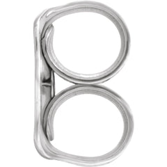 10K White Lightweight Friction Earring Back