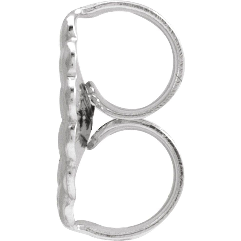 18K White 9.4 mm Heavyweight Friction Earring Back