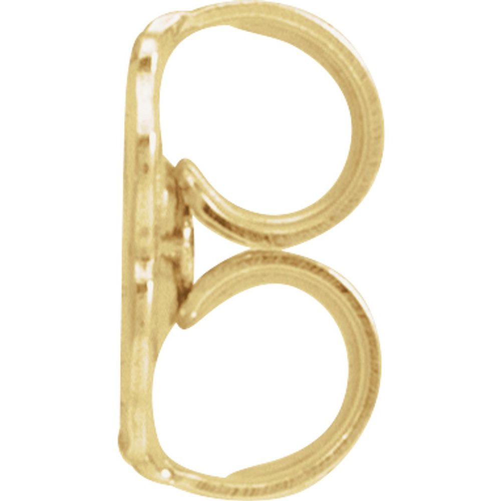 10K Yellow Medium Weight Friction Earring Back