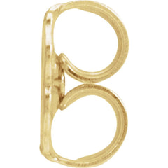 10K Yellow Medium Weight Friction Earring Back