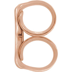 10K Rose Lightweight Friction Earring Back