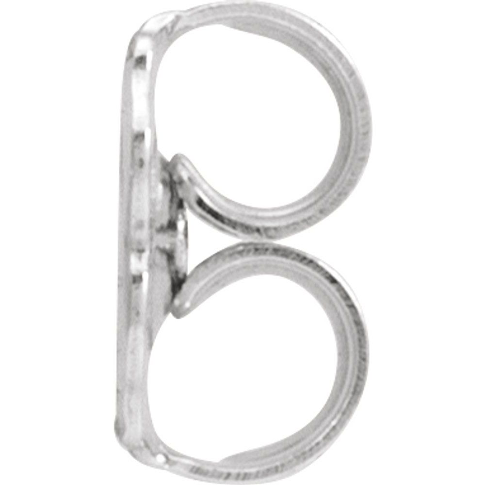 Sterling Silver Medium Weight Friction Earring Back
