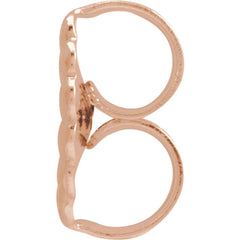 14K Rose 9.4 mm Heavyweight Friction Earring Back