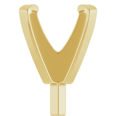 18K Yellow 4.2-4.9 mm Round 4-Prong Low Peg Setting