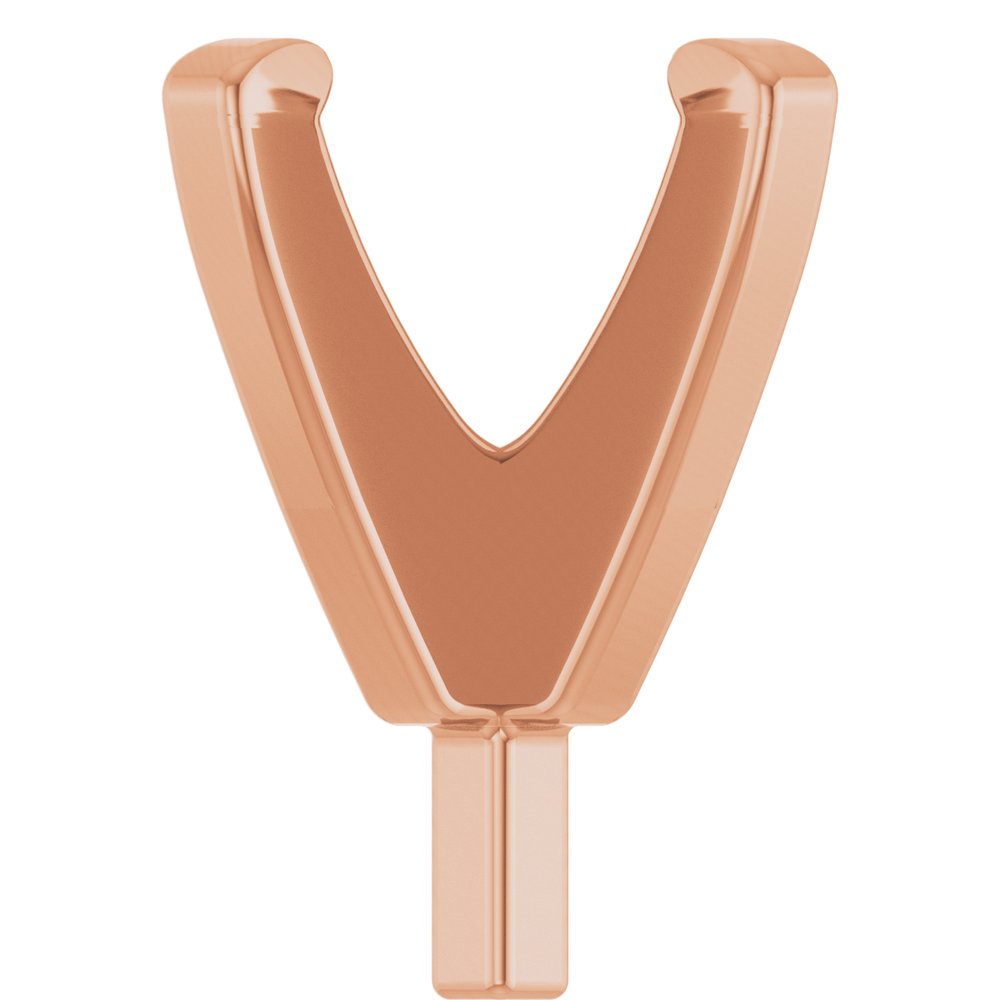 14K Rose 4.2-4.9 mm Round 4-Prong Low Peg Setting