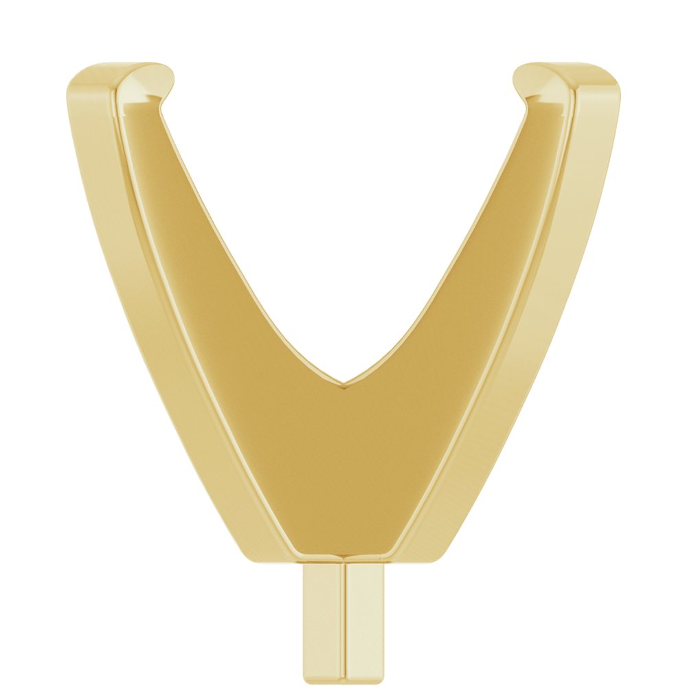 18K Yellow 9.1-9.7 mm Round 4-Prong Low Peg Setting