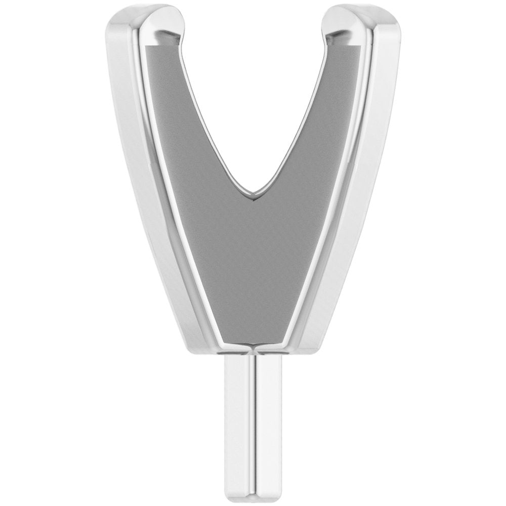 14K White 3.1-3.4 mm Round 4-Prong Low Peg Setting