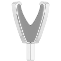14K White 3.5-3.9 mm Round 4-Prong Low Peg Setting