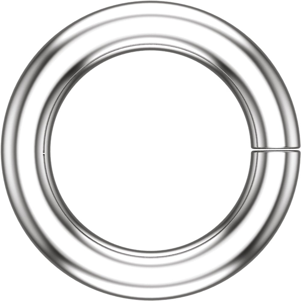 10K White 2 mm ID Round Jump Ring