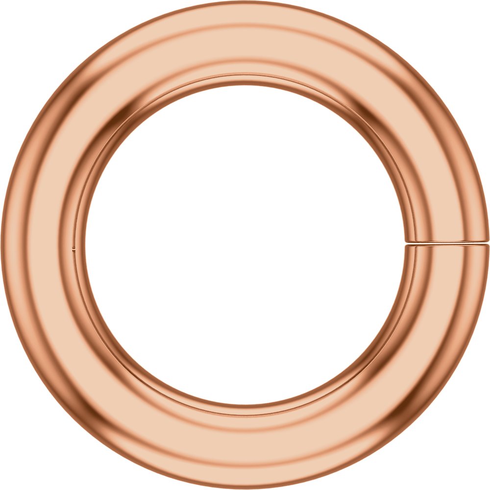 14K Rose 0.5 mm ID Round Jump Ring