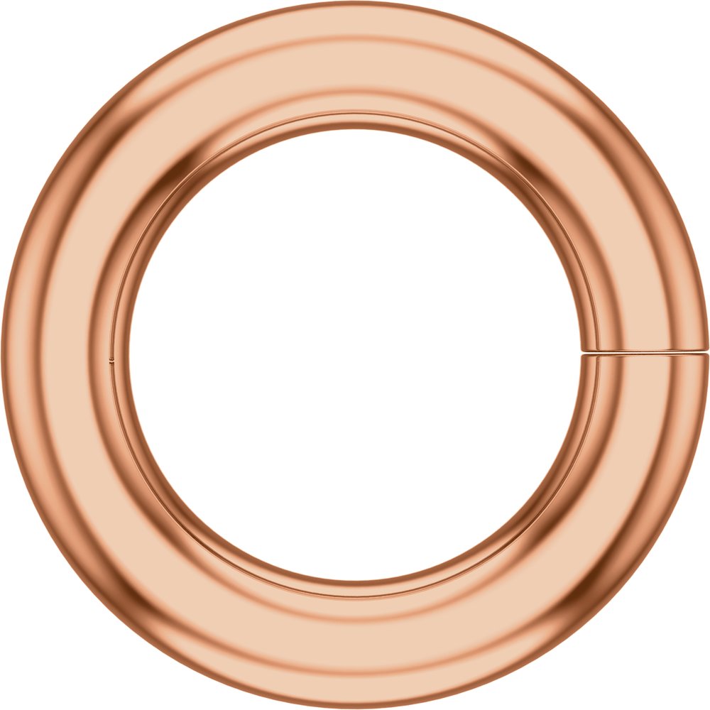 14K Rose 3.5 mm ID Round Jump Ring