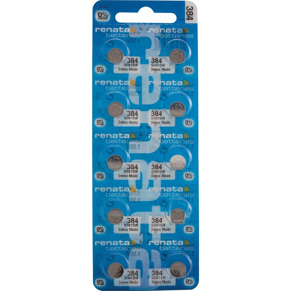 Renata® 0% Mercury Silver Oxide Watch Batteries – 1.55V, Long-Lasting, High & Low Drain (10-Pack)