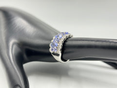 HSN Sterling Silver 2.16ctw Zircon & Tanzanite Ring. Size 7