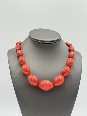 Jay King Sterling Silver Red Coral Statement Necklace, 18"