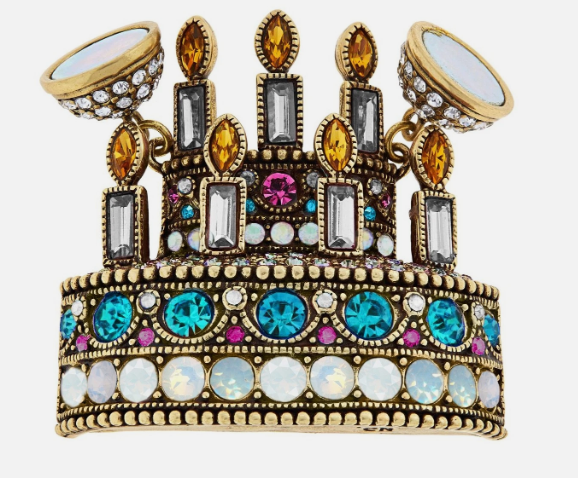 Heidi Daus Muticolor Crystal "It takes the cake" Magentic Pendant