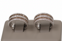 Colleen Lopez Sterling Silver 0.25ctw Champagne Diamond Rope Band Ring, Size 6