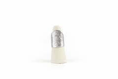 Stephanie Kantis Silvertone Organic Brushed SatinTextured Knuckle Ring, Size 7