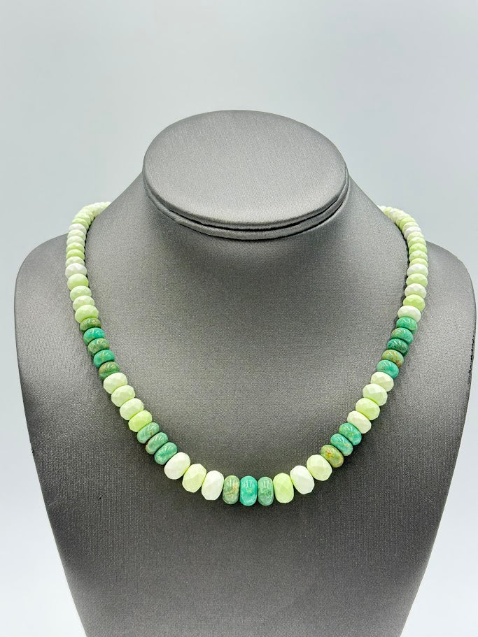 Jay King Sterling Silver Green Chrysoprase Beaded Necklace, 18"