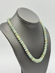 Jay King Sterling Silver Beryl Faceted Graduated Beaded Necklace, 18"