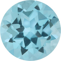 Round Natural Sky Blue Topaz Gemstone