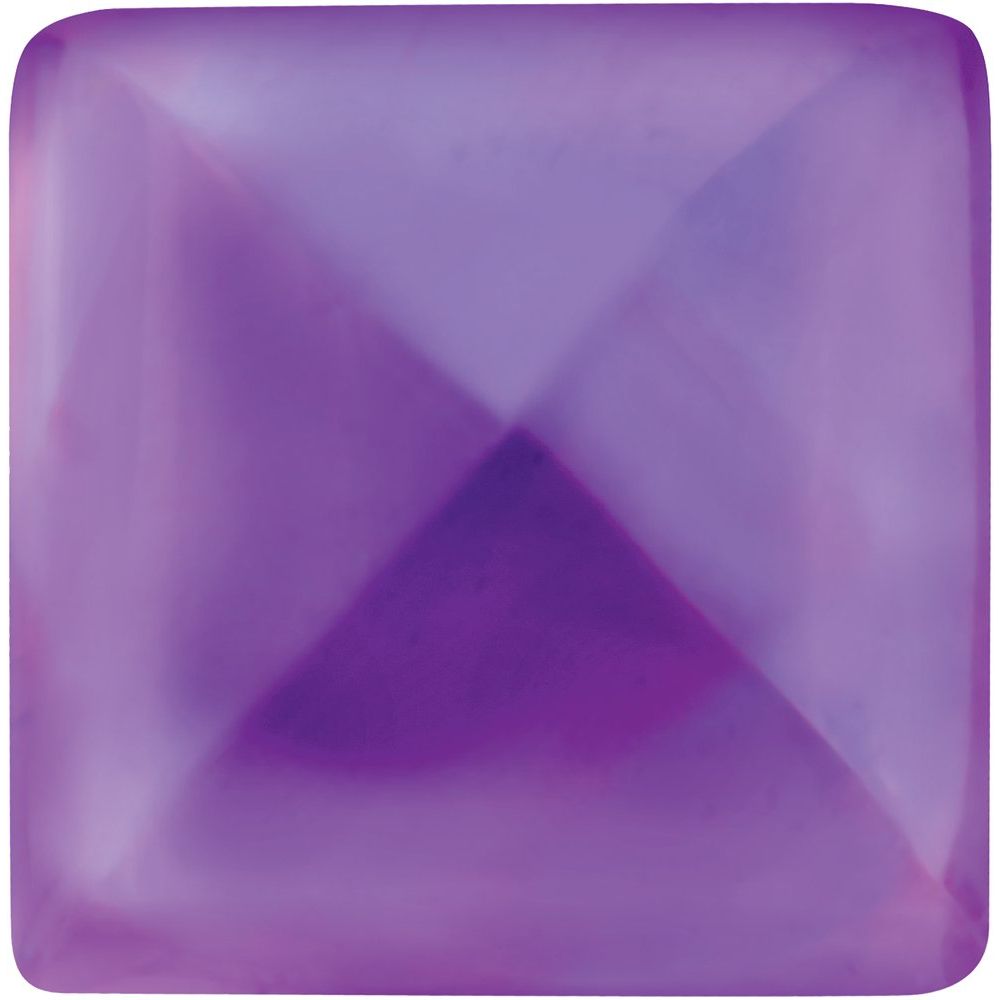 Square Natural Cabochon Amethyst Gemstone