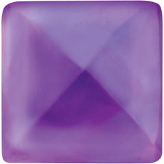 Square Natural Cabochon Amethyst Gemstone