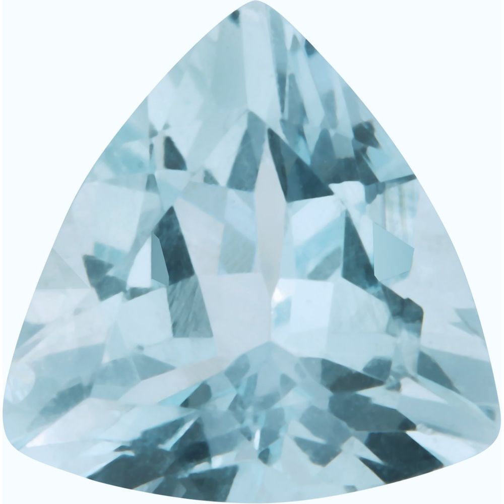 trillion natural aquamarine gemstone