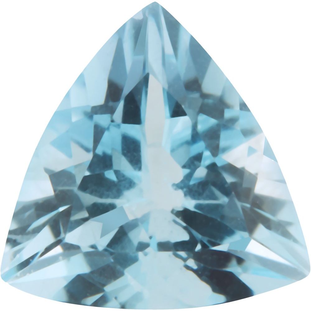 trillion natural aquamarine gemstone