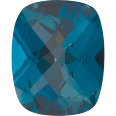 Antique Cushion Natural London Blue Topaz Gemstone