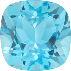 Cushion Natural Swiss Blue Topaz Gemstone