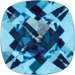 Cushion Natural Swiss Blue Topaz Gemstone