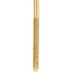 18K Yellow .032"x.375" Threaded Post