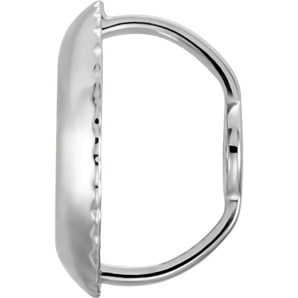 Platinum Threaded Earring Back with 6.3 mm Pad