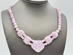 Jay King Sterling Silver Lavender Kunzite Beaded Necklace 18"