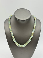 Jay King Sterling Silver Beryl Faceted Graduated Beaded Necklace, 18"