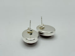 Jay King Sterling Silver Orbicular Chalcedony Stud Earrings,