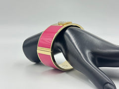 C. Wonder Purple Enamel Initial "J" Cuff Bracelet,