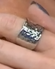 ELLE Sterling Silver Hammered Band Ring, Size 6