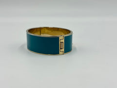 C. Wonder Blue Enamel Initial "B" Cuff Bracelet,