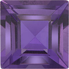 Square Imitation Amethyst Gemstone