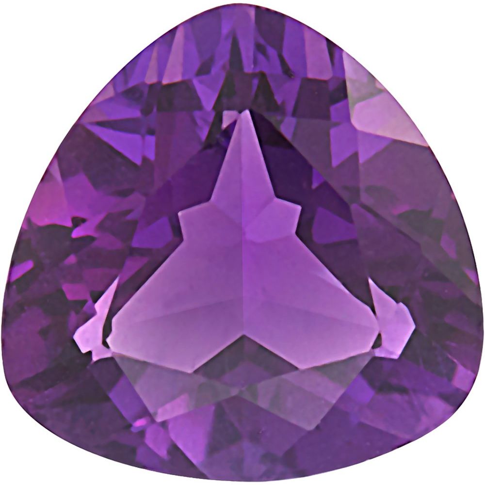 Trillion Imitation Amethyst Gemstone
