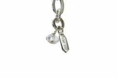 Herkimer Mines Sterling Silver Rose Quartz Double Station Necklace, 18"