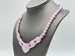 Jay King Sterling Silver Lavender Kunzite Beaded Necklace 18"