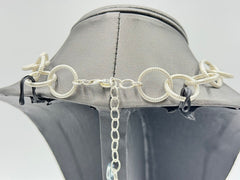 Deb Guyot Studio Sterling Silver Clear Quarts & Blue Topaz Necklace, 18"