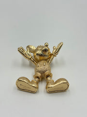 Baublebar Goldtone Mickey Satin Finish, Keychain