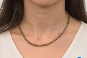 Colleen Lopez Sterling Silver Brown Tanzanite Beaded Necklace, 18"