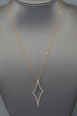 Argent by Paige Celia Marquise Drop GoldPlated Sterling Silver Necklace, 18"