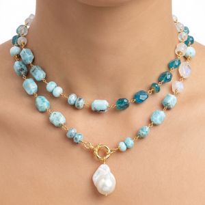Rarities GoldPlated Gemstone Convertible Necklace/Bracelet