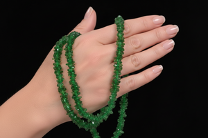 Colleen Lopez Sterling Silver Chrome Diopside Chip Necklace, 18"